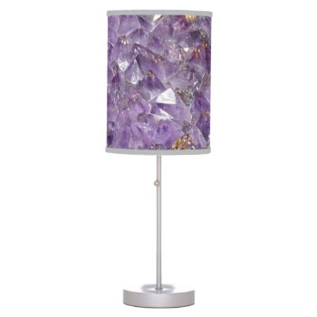Amethyst Sparkles Table Lamp by QuoteLife at Zazzle