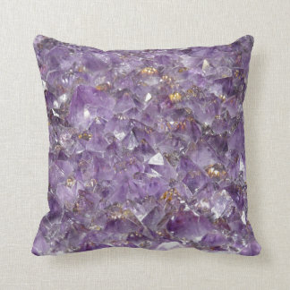 Amethyst Sparkles Throw Pillow
