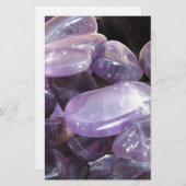 AMETHYST spiritual purple gemstone (Front/Back)