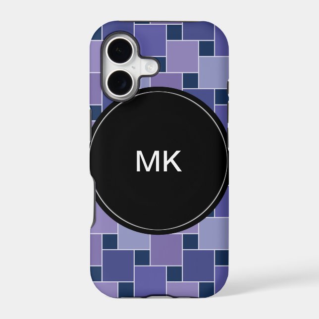 Amethyst Squares Iphone Case (Back)