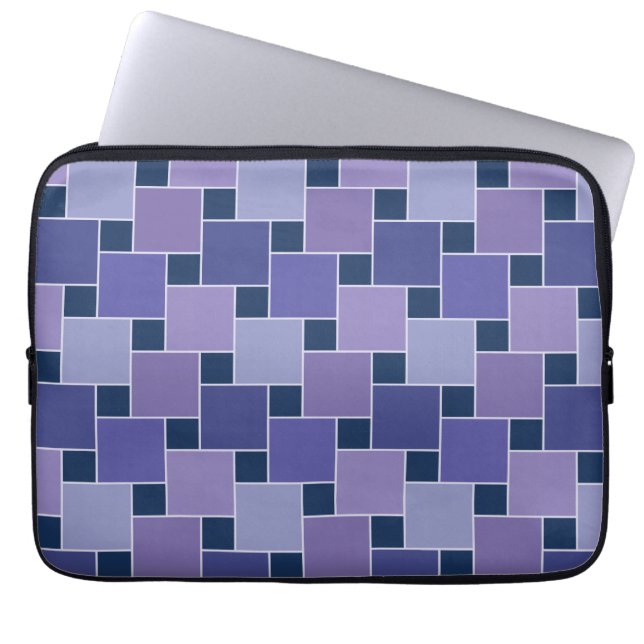 Amethyst Squares Laptop Sleeve (Front)