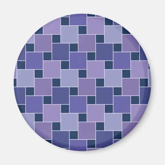 Amethyst Squares Magnet (Front)
