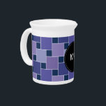 Amethyst Squares Pitcher<br><div class="desc">Fun and Stylish and trendy modern Amethyst Squares pattern. We have left all of the images used in this design customizable - You can play with them to your hearts content- Click the orange 'Customize This' button and highlight the image you want to remove, resize or rotate- have fun and...</div>