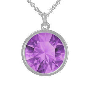 Amethyst Sterling Silver Necklace