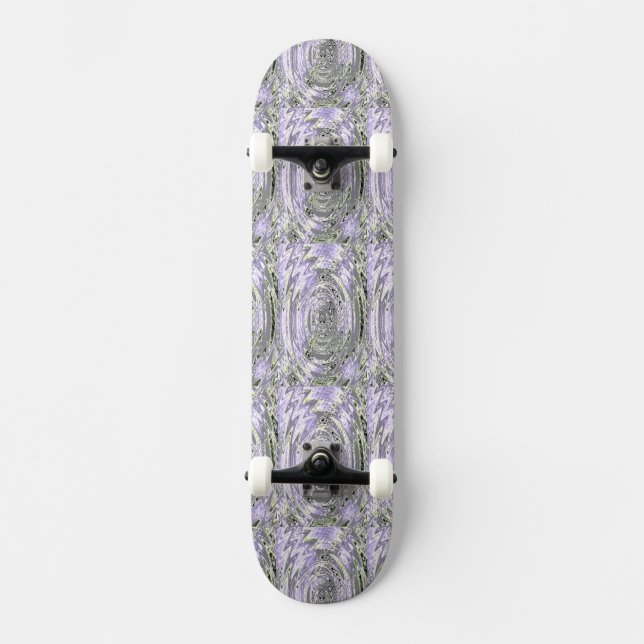 Amethyst Swirl Skateboard Deck (Front)