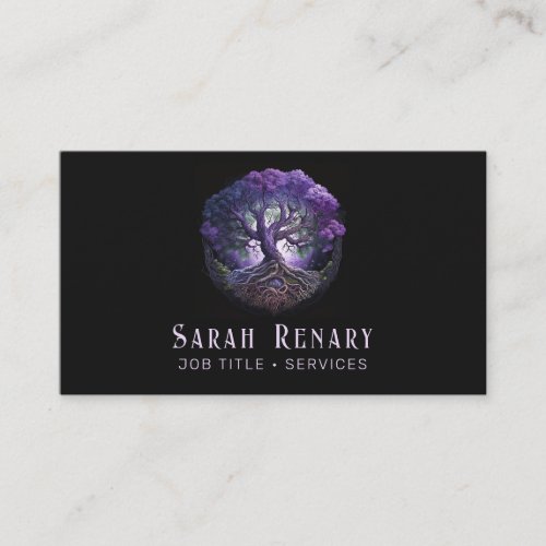 Amethyst Tree of Life Business Card