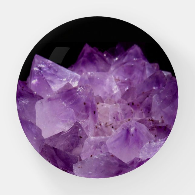 Amethyst Uncut Stones  Paperweight (Front)