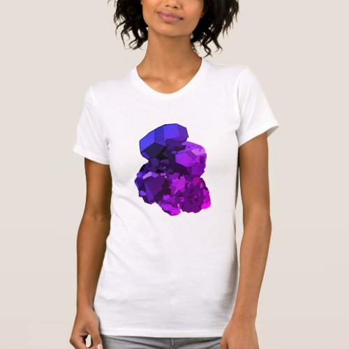 Amethyst vector art Womens Fitted T_Shirt