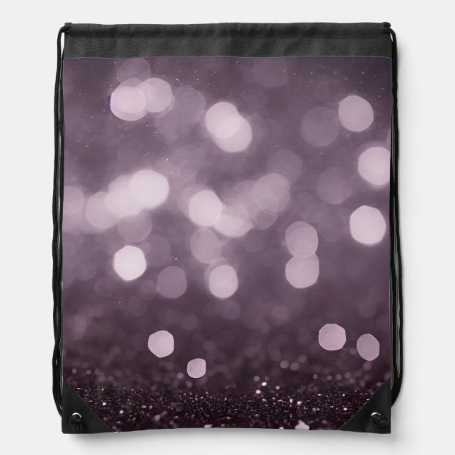 🔮✨ Amethyst Vibe  Drawstring Bag (Front)
