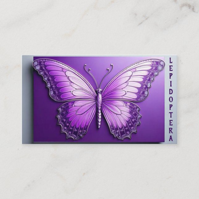 Amethyst Wings QR Business Card (Front)
