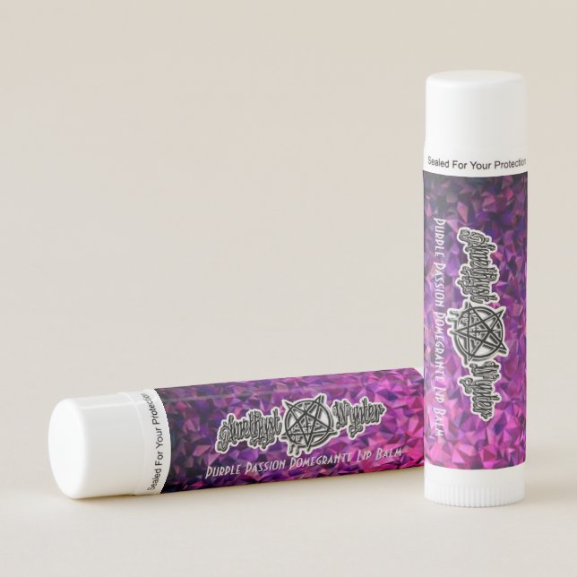 Amethyst Wynter Purple passion pomegranate LipBalm Lip Balm (Front)