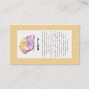 Ametrine Crystal Meaning Jewelry Display Business Card