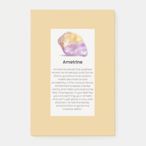 Ametrine Crystal Meaning Jewelry Display Business  Post_it Notes