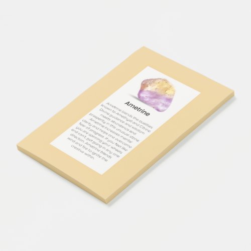 Ametrine Crystal Meaning Jewelry Display  Post_it Notes