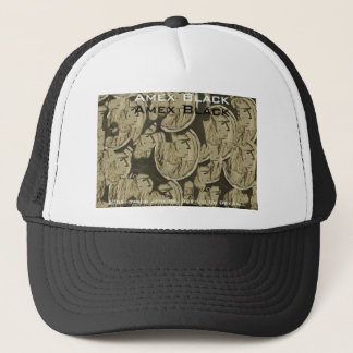 amex black trucker hat