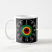 Amharic Numbers & Time Ethiopian Black Star Clock