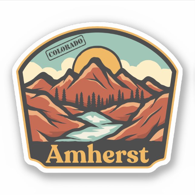 Amherst, Colorado Sticker (Front)