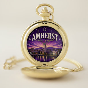 Amherst Massachusetts Vintage College Town  Pocket Watch