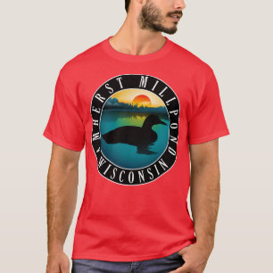 Amherst Millpond Wisconsin Loon T-Shirt