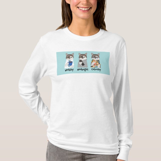 Ami the office Cat long sleeved tee (Front)