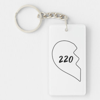 Amicable Numbers (220 284)  Ceramic Ornament Keychain