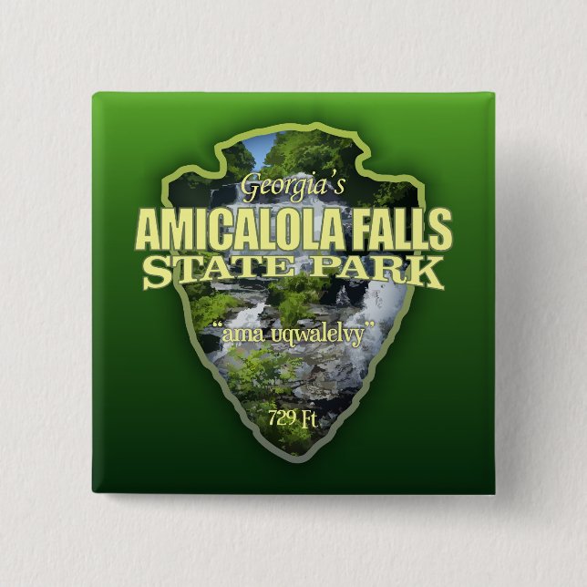 Amicalola Falls (arrowhead) Button (Front)