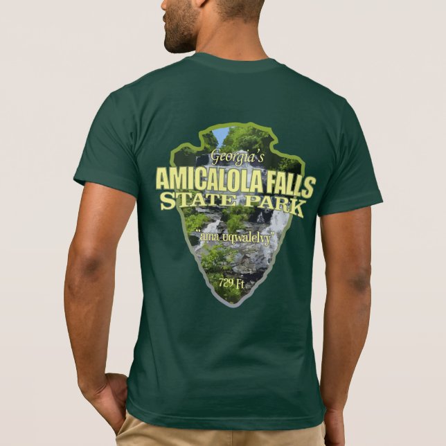 Amicalola Falls (arrowhead) T-Shirt (Back)