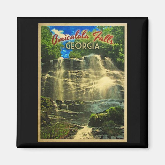 Amicalola Falls Georgia Magnet (Front)