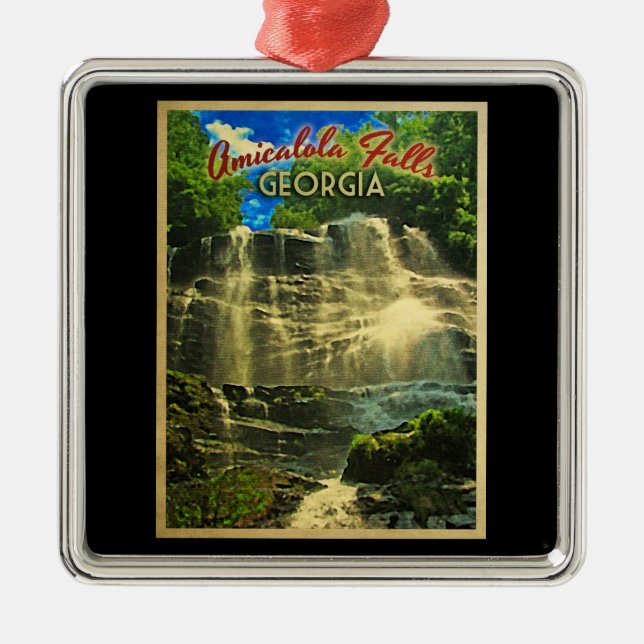 Amicalola Falls Georgia Metal Ornament (Front)