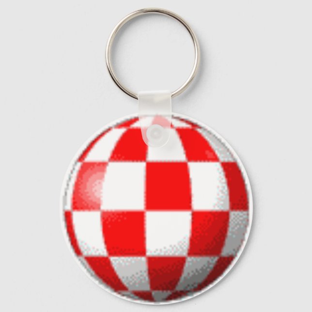 AMIGA BOING BALL KEYCHAIN (Front)