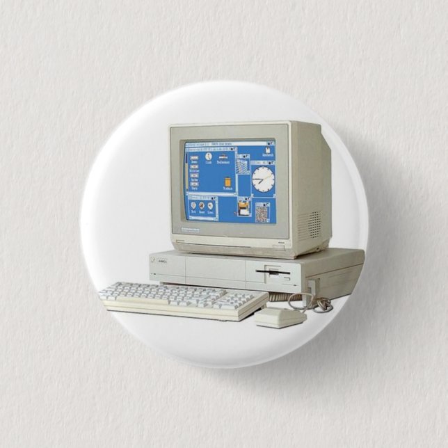 Amiga Family Computer System Button (Front)