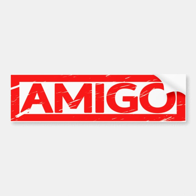Amigo Stamp Bumper Sticker (Front)