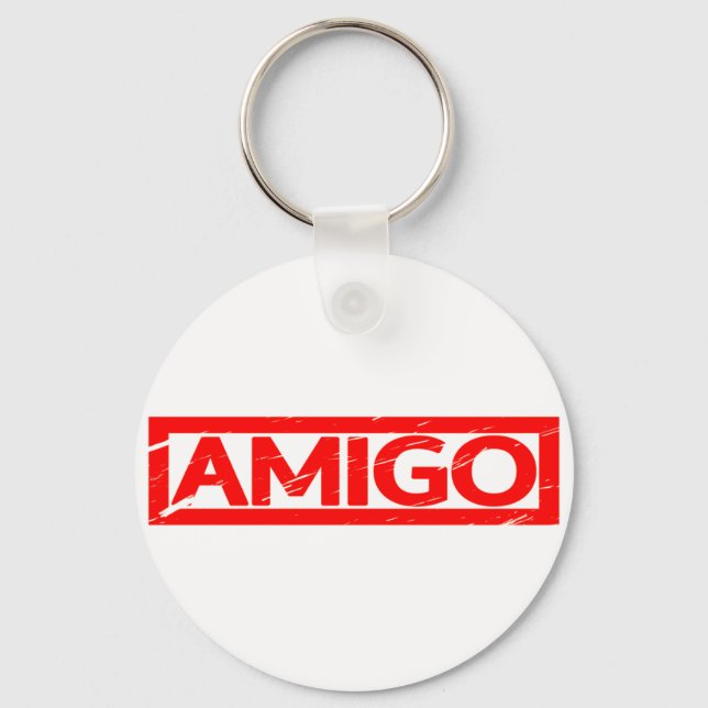Amigo Stamp Keychain (Front)