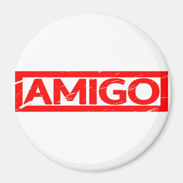 Amigo Stamp Magnet (Front)