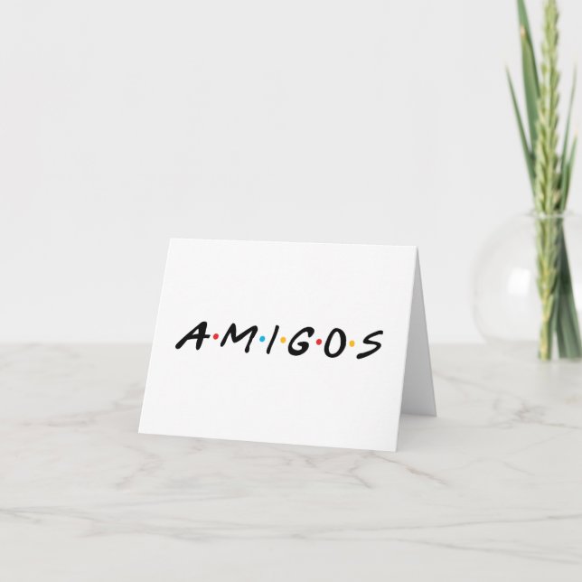 Amigos Letterpress Thank You Card (Front)