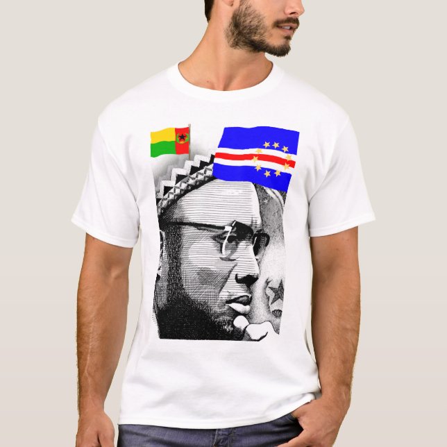 Amilcar Cabral King Cape Verde Fly Flags T-Shirt  (Front)