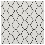Amime Pattern - Black on White Fabric