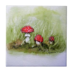 Aminita Muscaria mushroom Tile