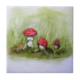 Aminita Muscaria mushroom Tile