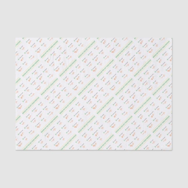 Amino Acids - Where do you get your protein? Tissue Paper (Front)