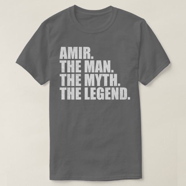 AmirAmir Name Amir given name T-Shirt (Design Front)