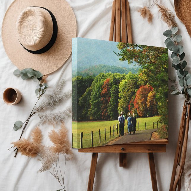 Amish Autumn Walk Canvas Print (Creator Uploaded)
