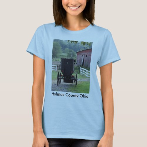 Amish Buggie _ Holmes Co OH Holmes County Ohio T_Shirt