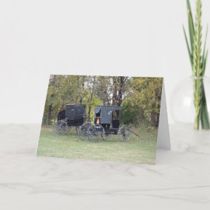 Amish Buggies Card