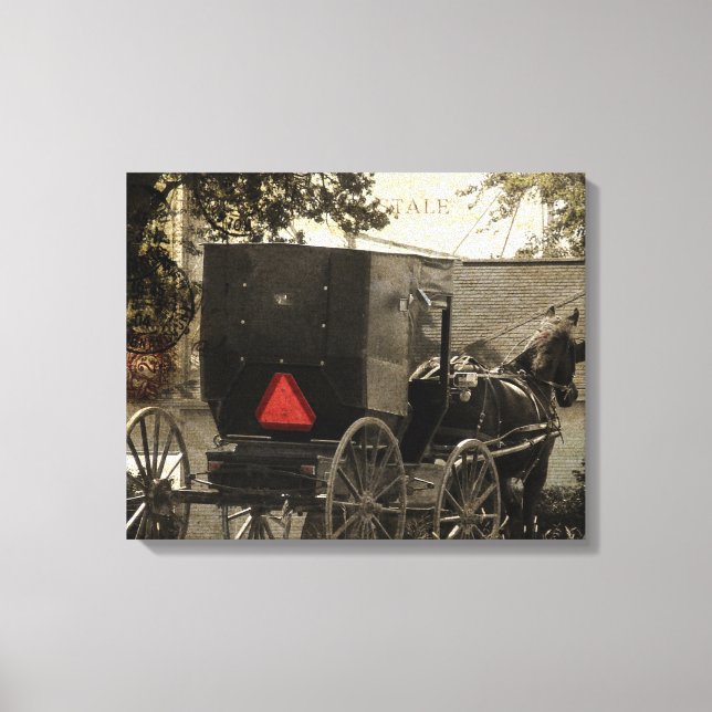 Amish Buggy Canvas Print (Front)