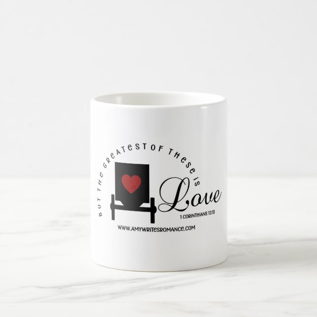 Amish buggy coffee cup with Bible verse (Center)