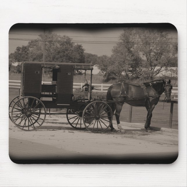 Amish Buggy Mouse Pad (Front)
