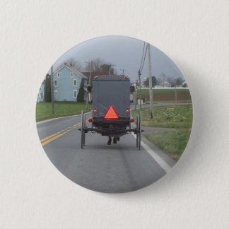 Amish Buggy Pinback Button