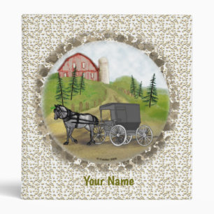 Amish Buggy Returns Binder