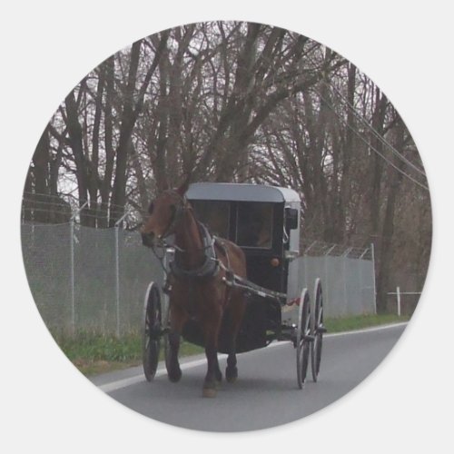 Amish Buggy Sticker